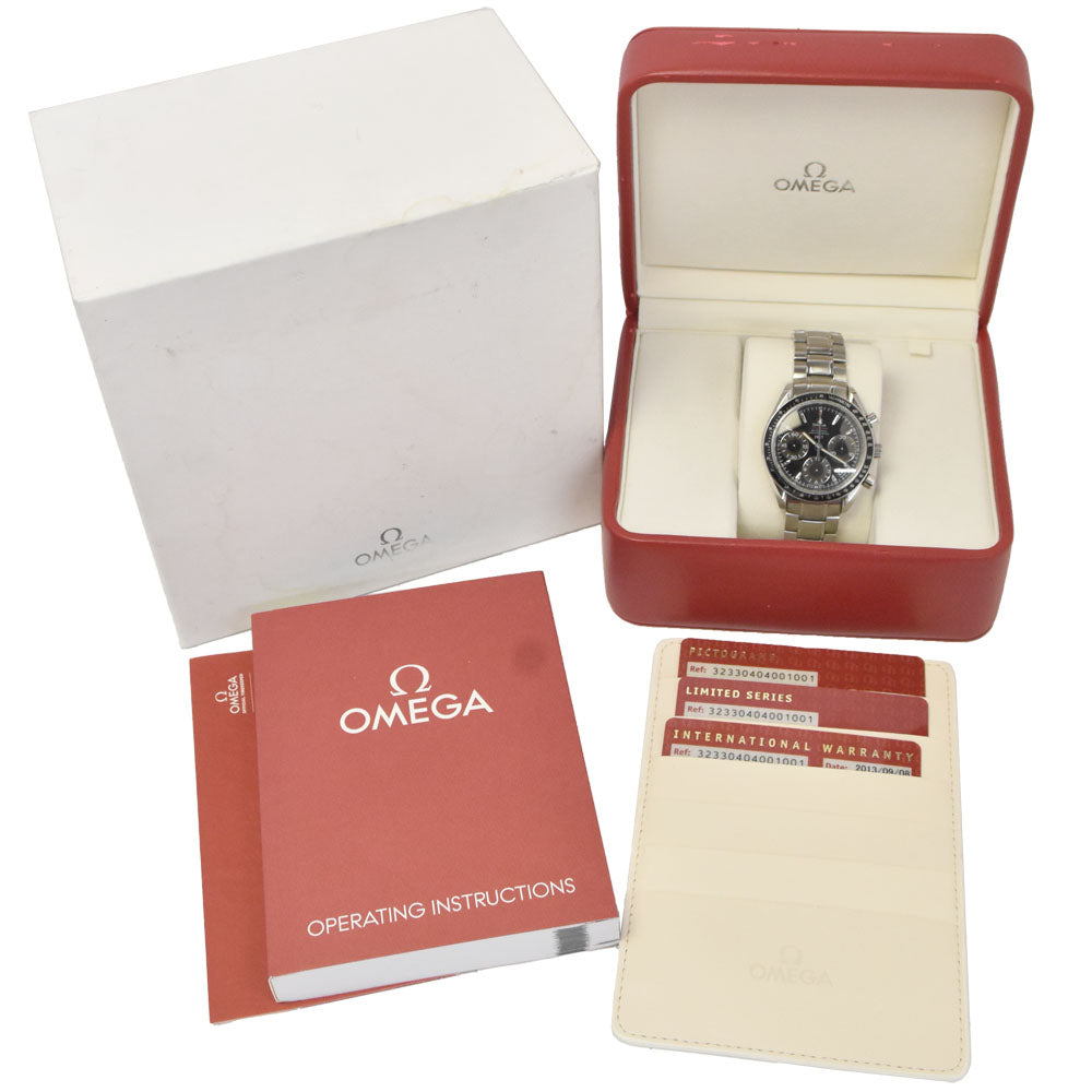 with paper OMEGA Speedmaster 323.30.40.40.01.001 Japan limited 2009 black Dial Automatic Men's
 Watch G#147621