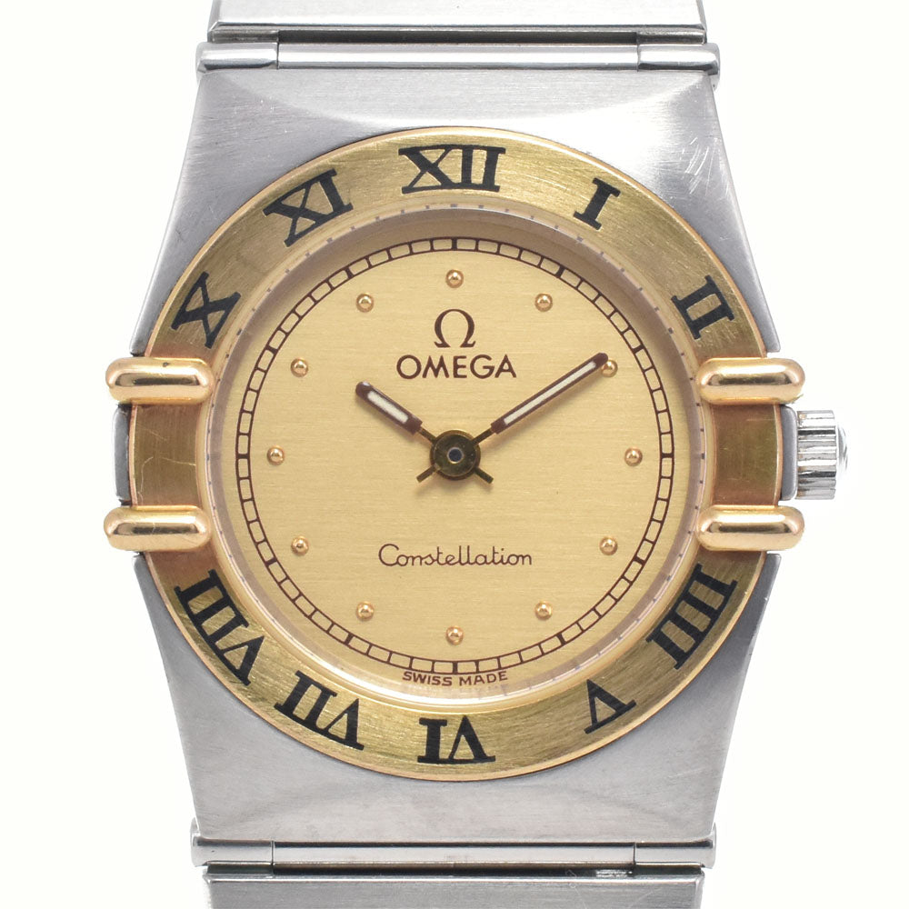 OMEGA Constellation Mini Stainless Steel/K18YG gold Dial Quartz Ladies
 Watch I#147623