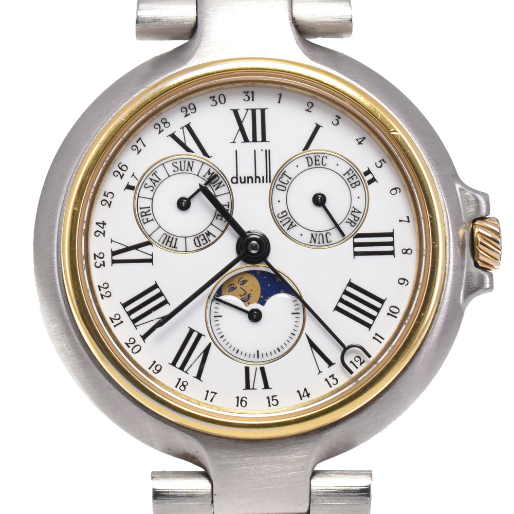 Dunhill Millennium Triple calendar moon phase white Dial Quartz Unisex
 Watch H#147630