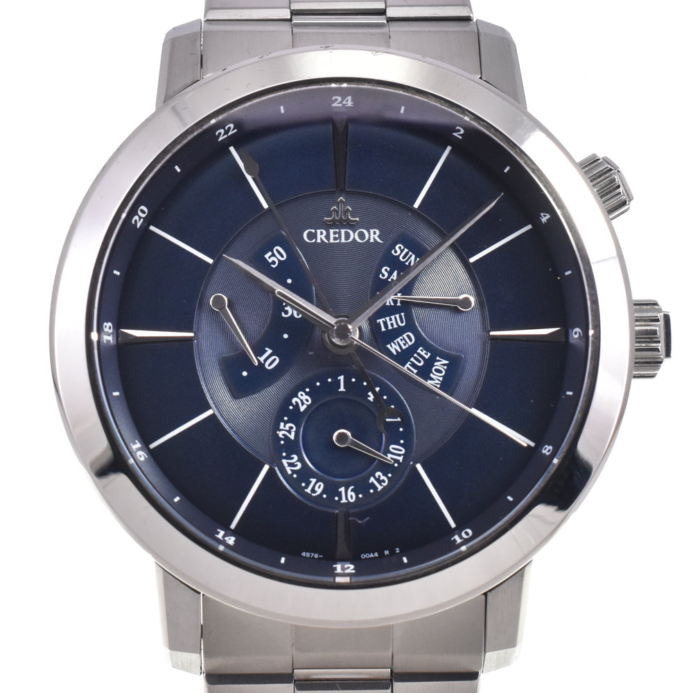 SEIKO CREDOR node GCBT995/4S76-00A0 Power reserve blue Dial Automatic Men's
 Watch I#147631