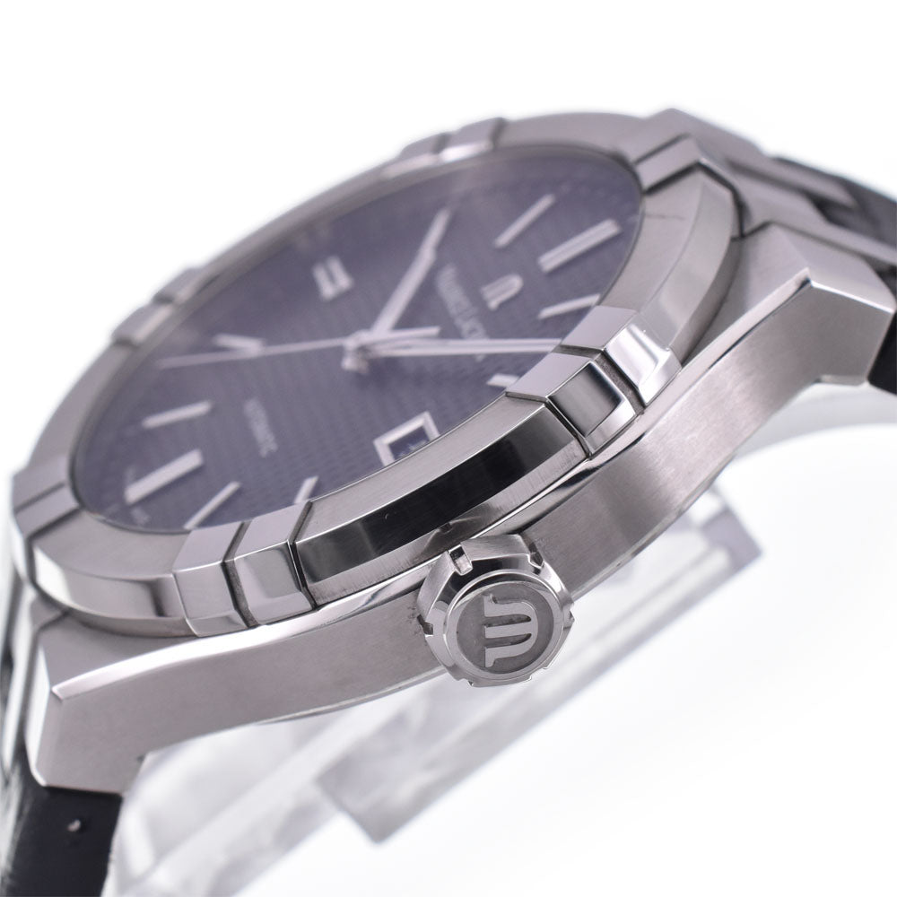 with paper MAURICE LACROIX icon AI6008-SS001-330-1 black Dial Automatic Men's
 Watch I#147637