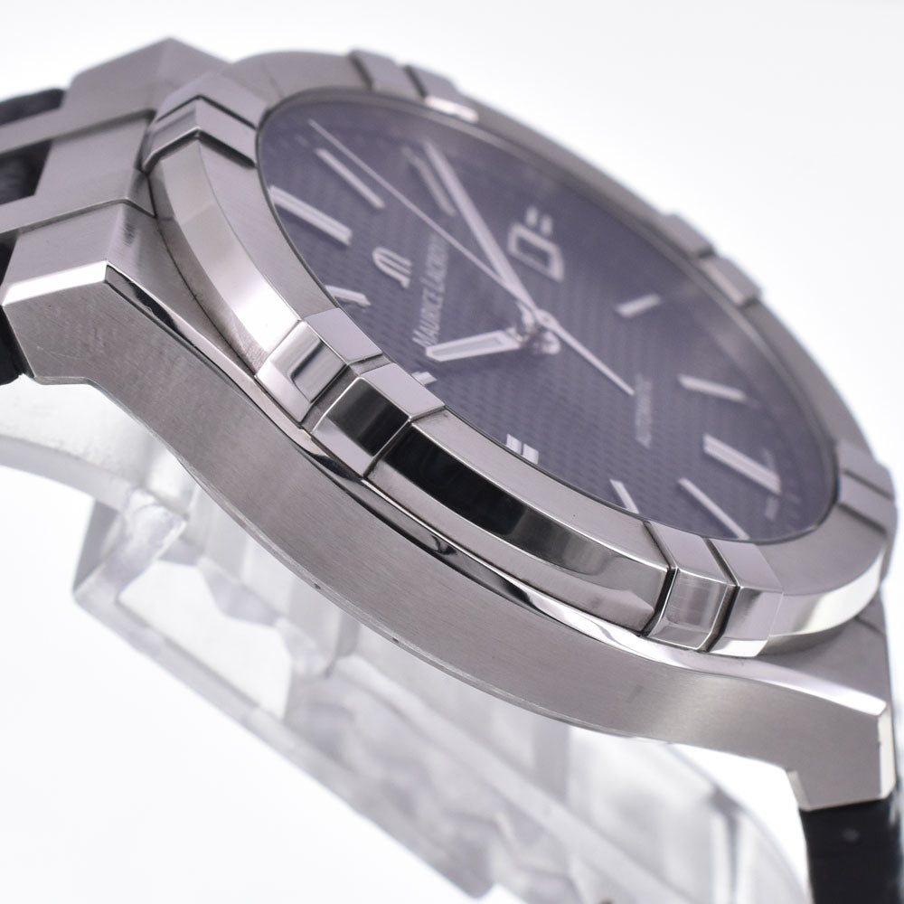 with paper MAURICE LACROIX icon AI6008-SS001-330-1 black Dial Automatic Men's
 Watch I#147637