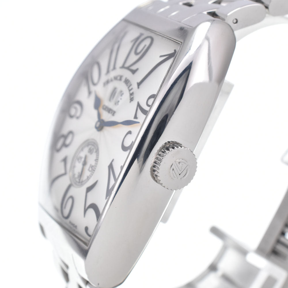 FRANCK MULLER Tonneau Curvex Grand Guiche 6850 S6 GG Date Silver Dial Automatic Men's
 Watch I#147639