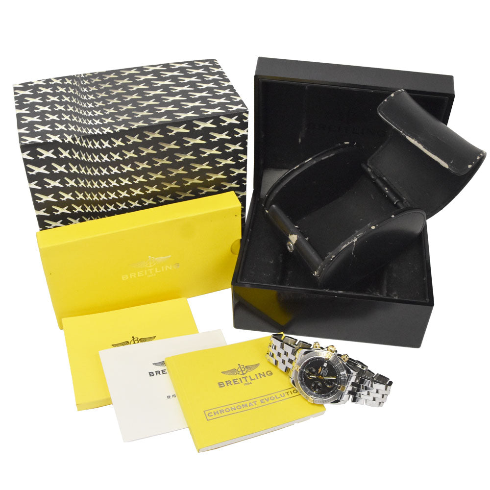 BREITLING Chronomat Evolution A13356 Bicolo black Dial Automatic Men's
 Watch H#147640
