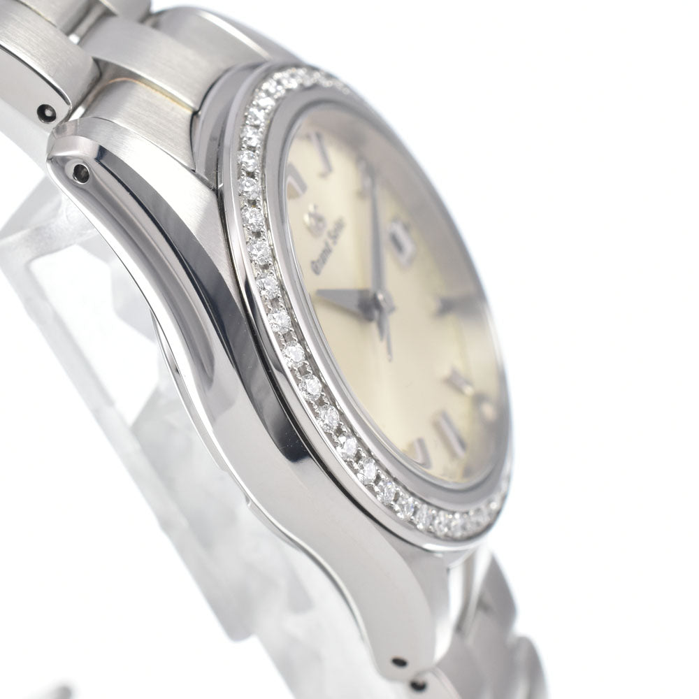 SEIKO Grand Seiko Heritage Collection STGF361J/4J52-0AK0 Diamond Bezel Silver Dial Quartz Ladies
 Watch H#147644