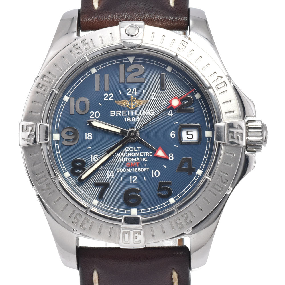 BREITLING Colt A32350 GMT blue Dial Automatic Men's
 Watch H#147645