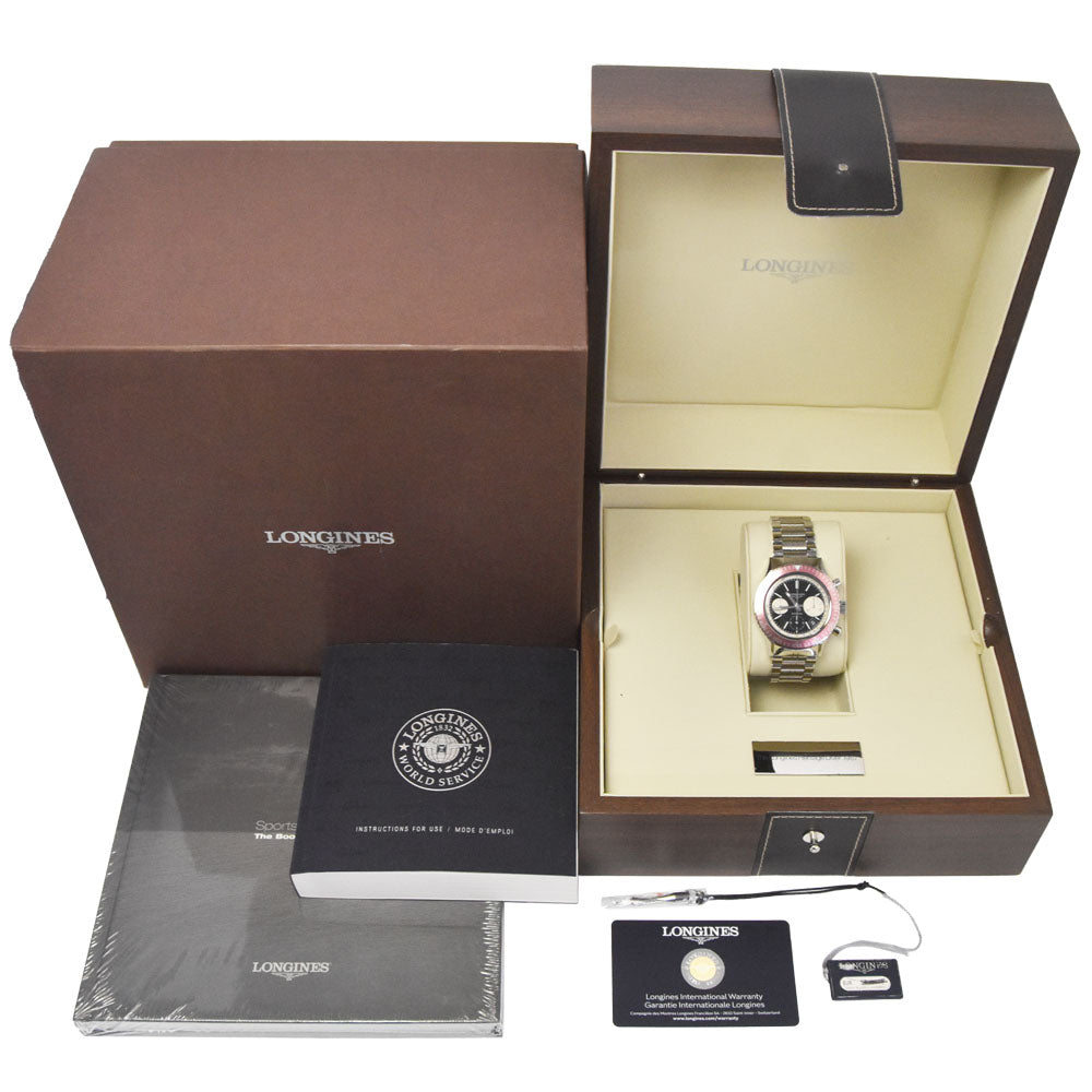with paper LONGINES Heritage Diver 1967 L2.808.4 Chronograph black Dial Automatic Men's
 Watch H#147647