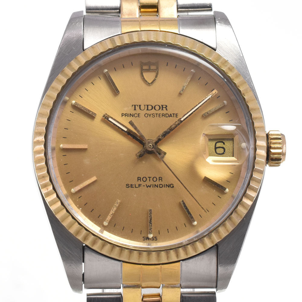 TUDOR Prince Oyster Date 74033 gold Dial Automatic Men's
 Watch I#147654
