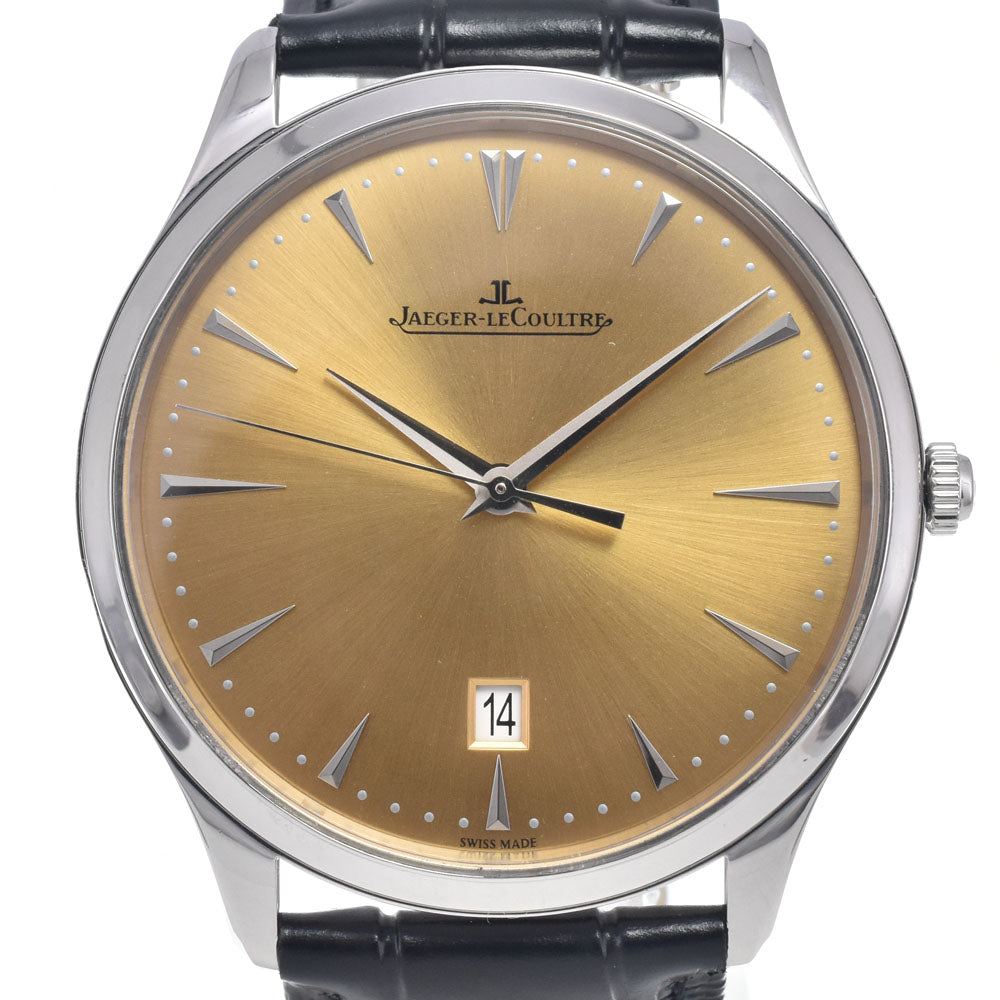 JAEGER-LECOULTRE Master Ultra Slim Date 174.8.37.S gold Dial Automatic Men's
 Watch M#147655