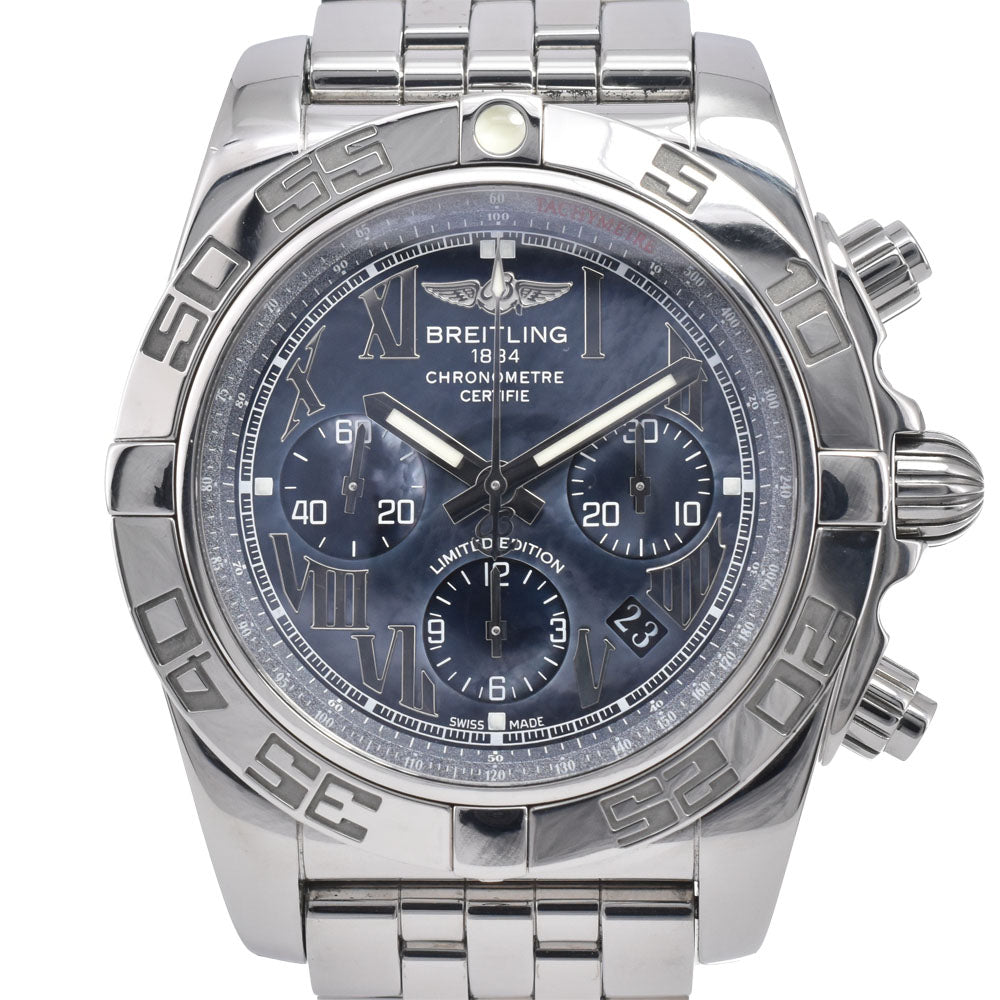 BREITLING Chronomat 44 Japan limited 400 AB0111 Blue shell Dial Automatic Men's
 Watch G#147656