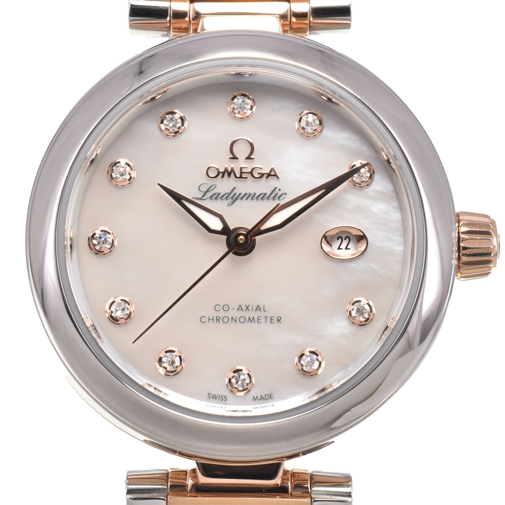 with paper OMEGA De Ville Ladymatic 425.35.34.20.57.002 11P diamond White shell Dial Automatic Ladies
 Watch I#147658