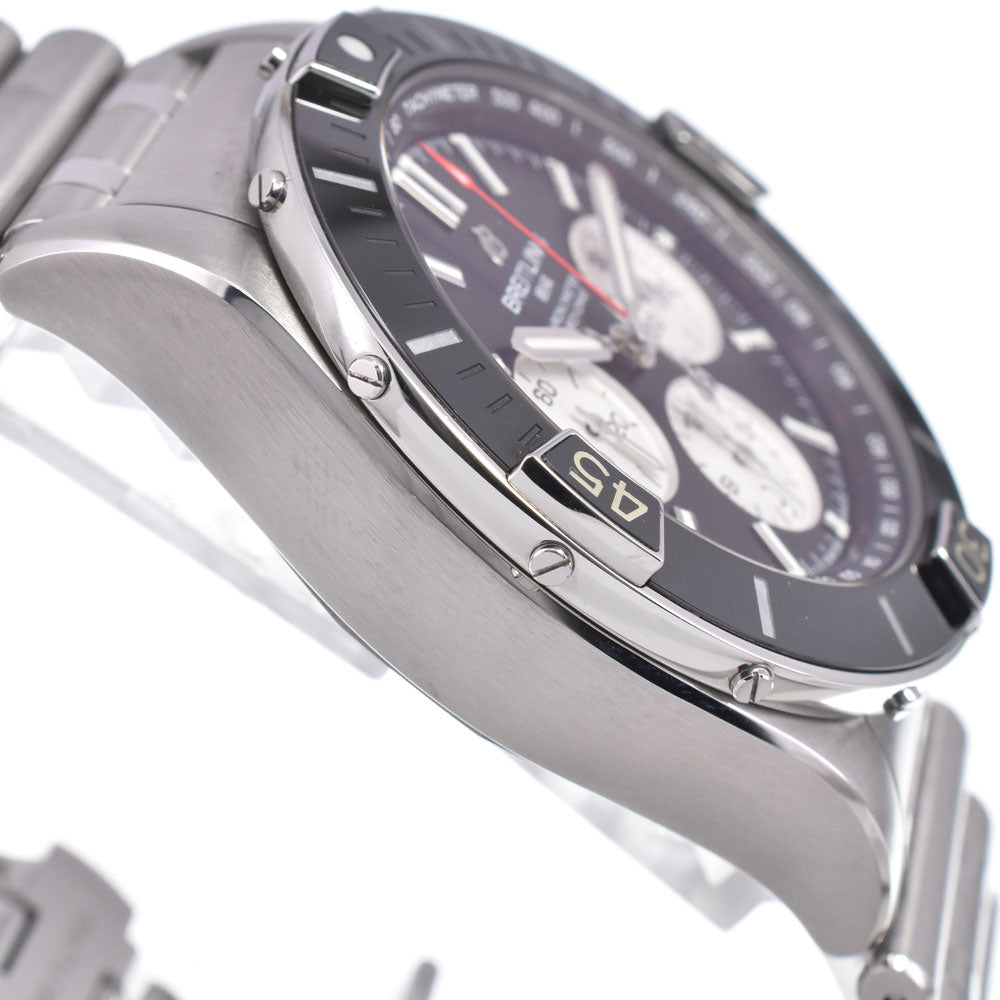with paper BREITLING super chronomat AB0136 black Dial Automatic Men's
 Watch Q#147659