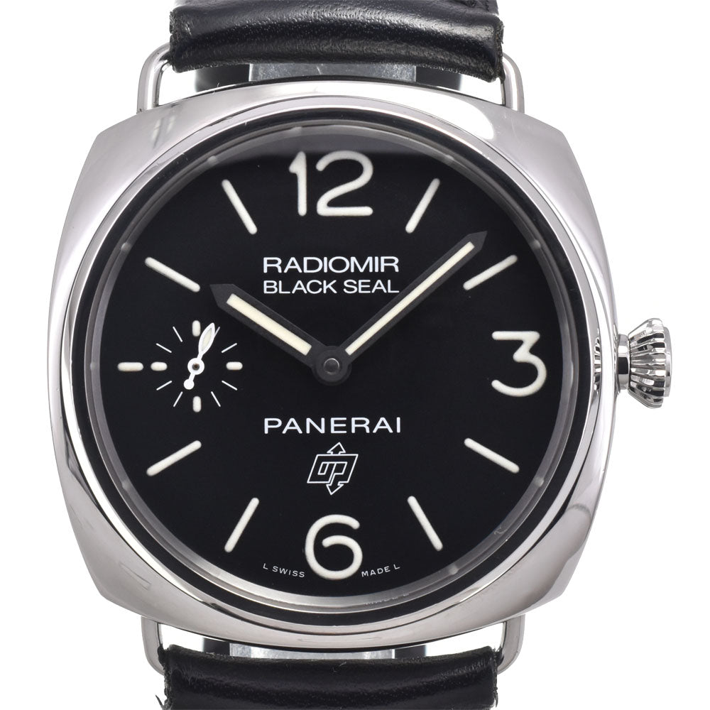 PANERAI Radio meal black seal PAM00380 Small second black Dial Hand Winding Men's
 Watch H#147665