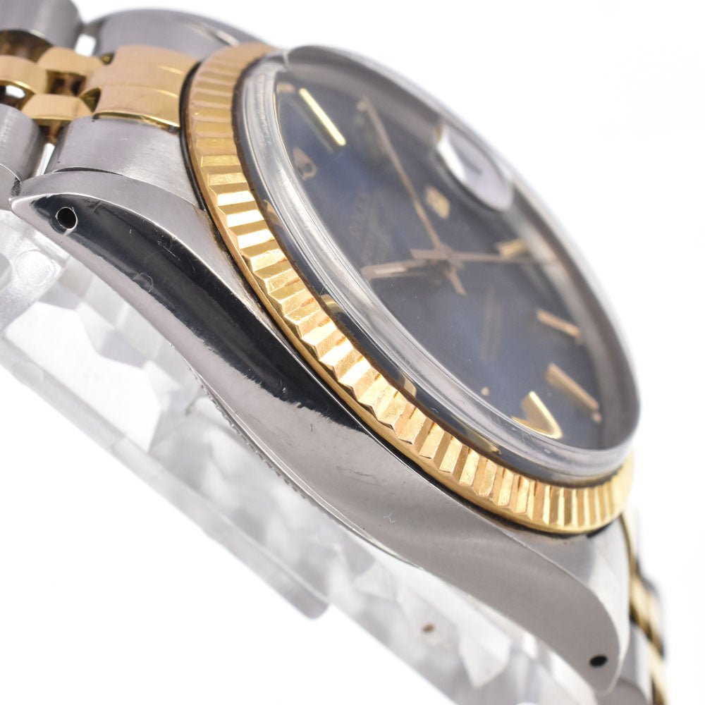ROLEX Oyster Perpetual DATEJUST Ref.16013 vintage Stainless Steel/YG Cal.3035 blue Dial Automatic Men's
 Watch L#147666