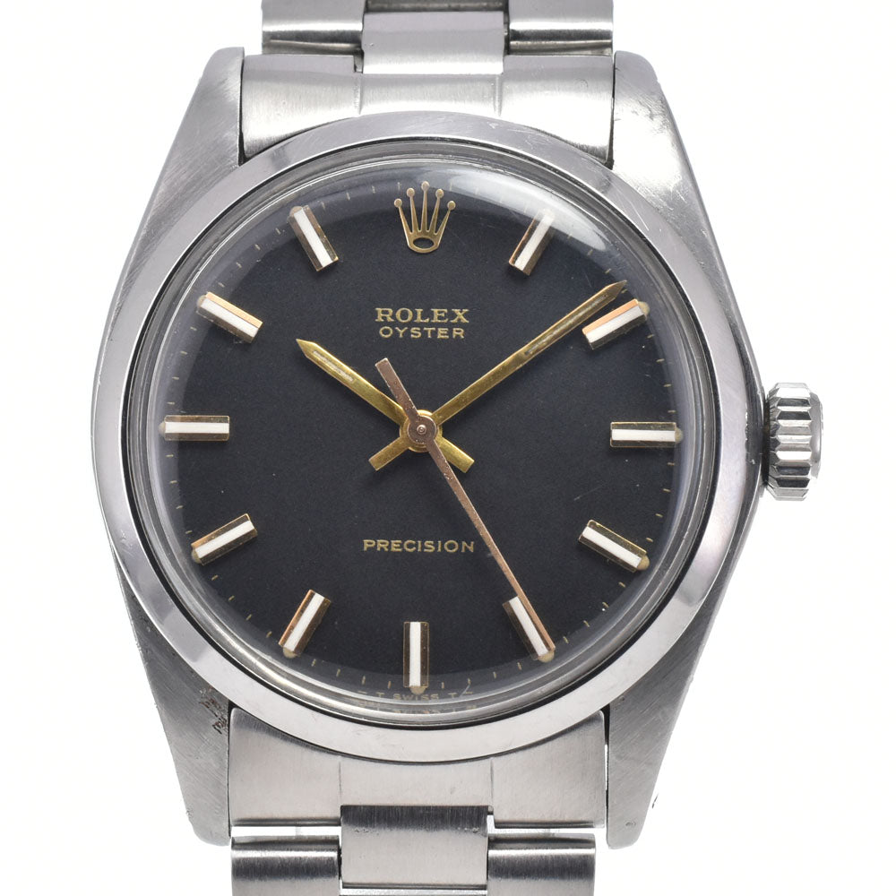 ROLEX Oyster Precision 6426 vintage Cal.1225 black Dial Hand Winding Men's
 Watch Q#147667