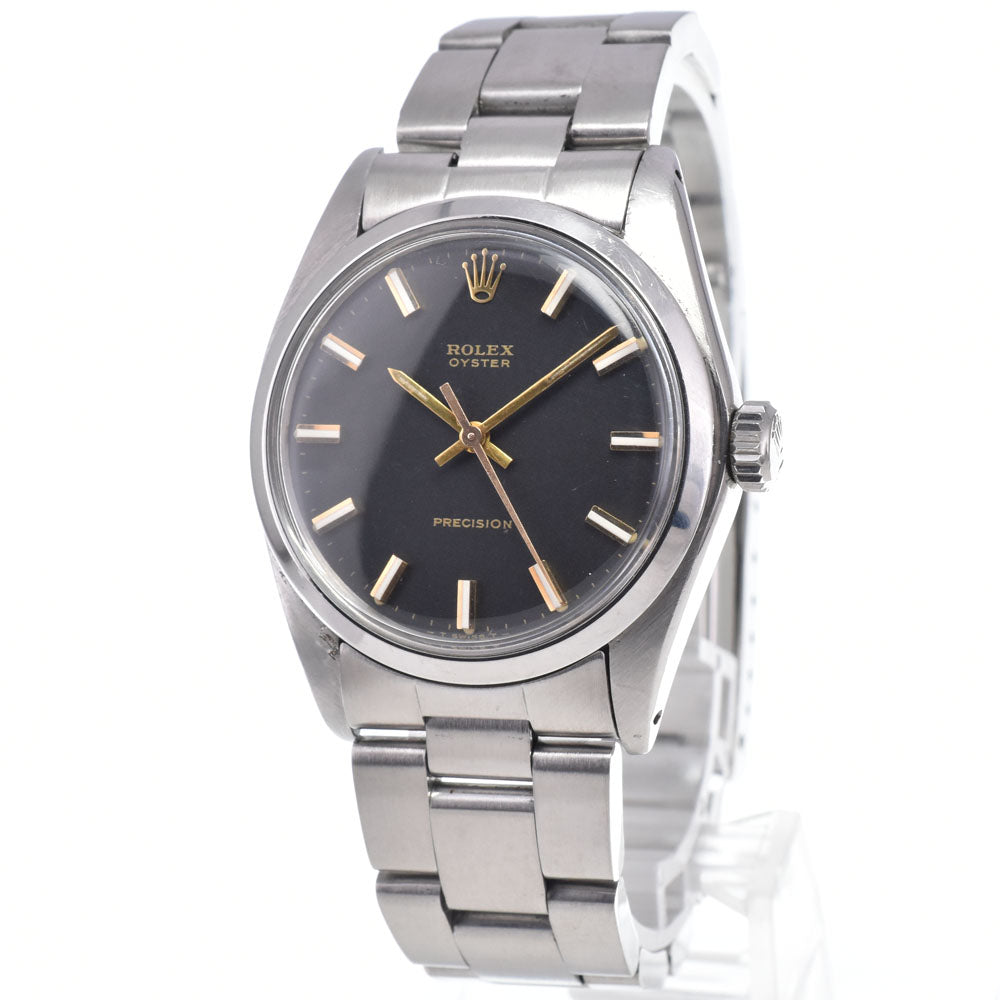 ROLEX Oyster Precision 6426 vintage Cal.1225 black Dial Hand Winding Men's
 Watch Q#147667