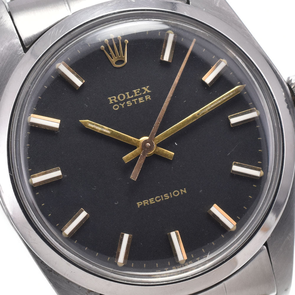 ROLEX Oyster Precision 6426 vintage Cal.1225 black Dial Hand Winding Men's
 Watch Q#147667