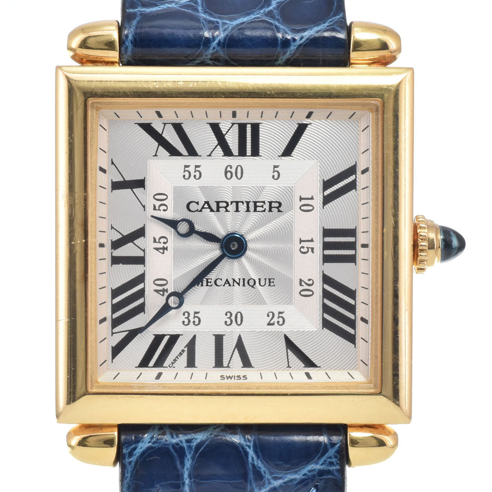 CARTIER Tank Obue LM W1516956 Silver Dial Hand Winding Men's
 Watch J#147669