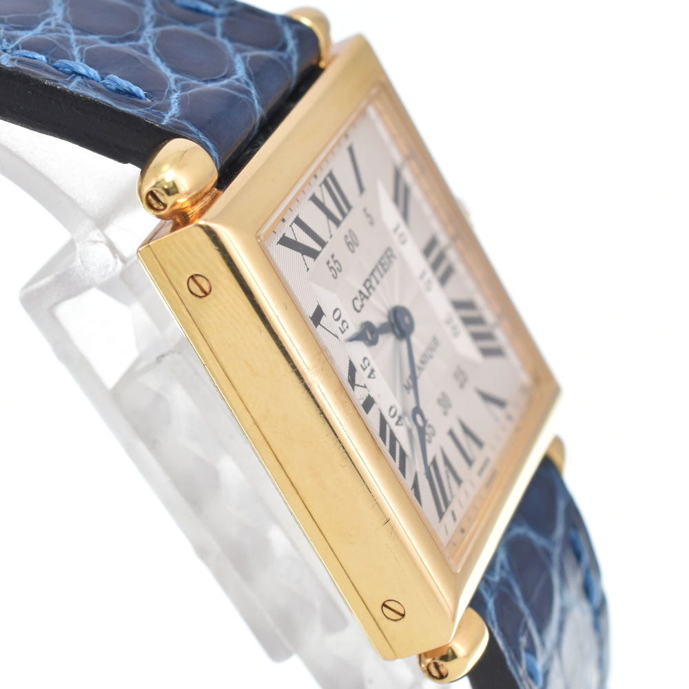 CARTIER Tank Obue LM W1516956 Silver Dial Hand Winding Men's
 Watch J#147669