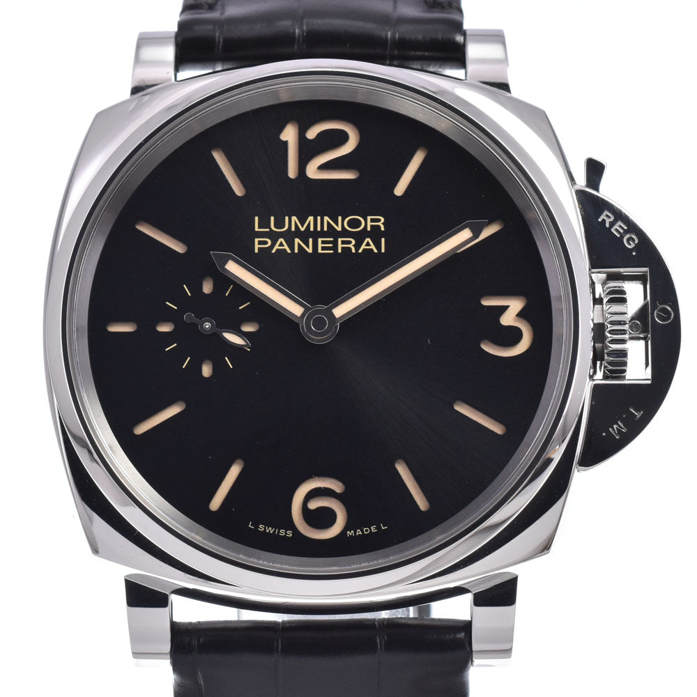 PANERAI Panerai Luminor Due PAM00676 3 Days Acciaio black Dial Hand Winding Men's
 Watch M#147670