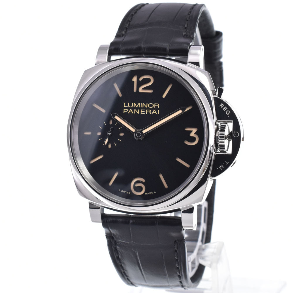 PANERAI Panerai Luminor Due PAM00676 3 Days Acciaio black Dial Hand Winding Men's
 Watch M#147670