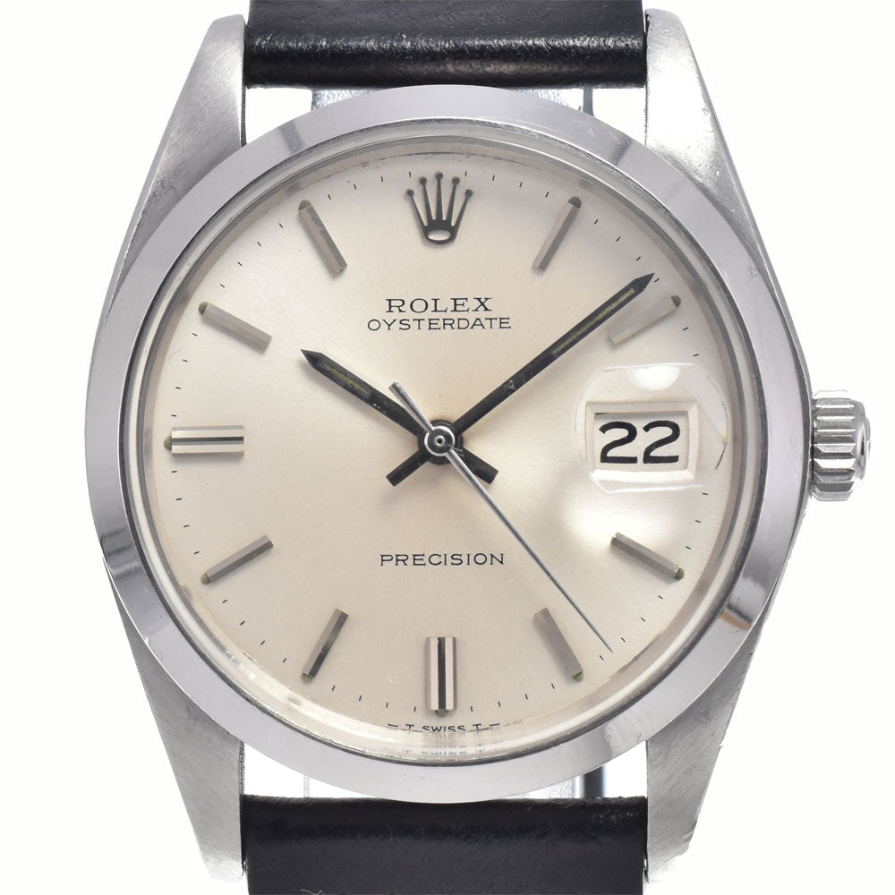 ROLEX Oyster Date Precision 6694 vintage Cal.1225 Silver Dial Hand Winding Men's
 Watch K#147671