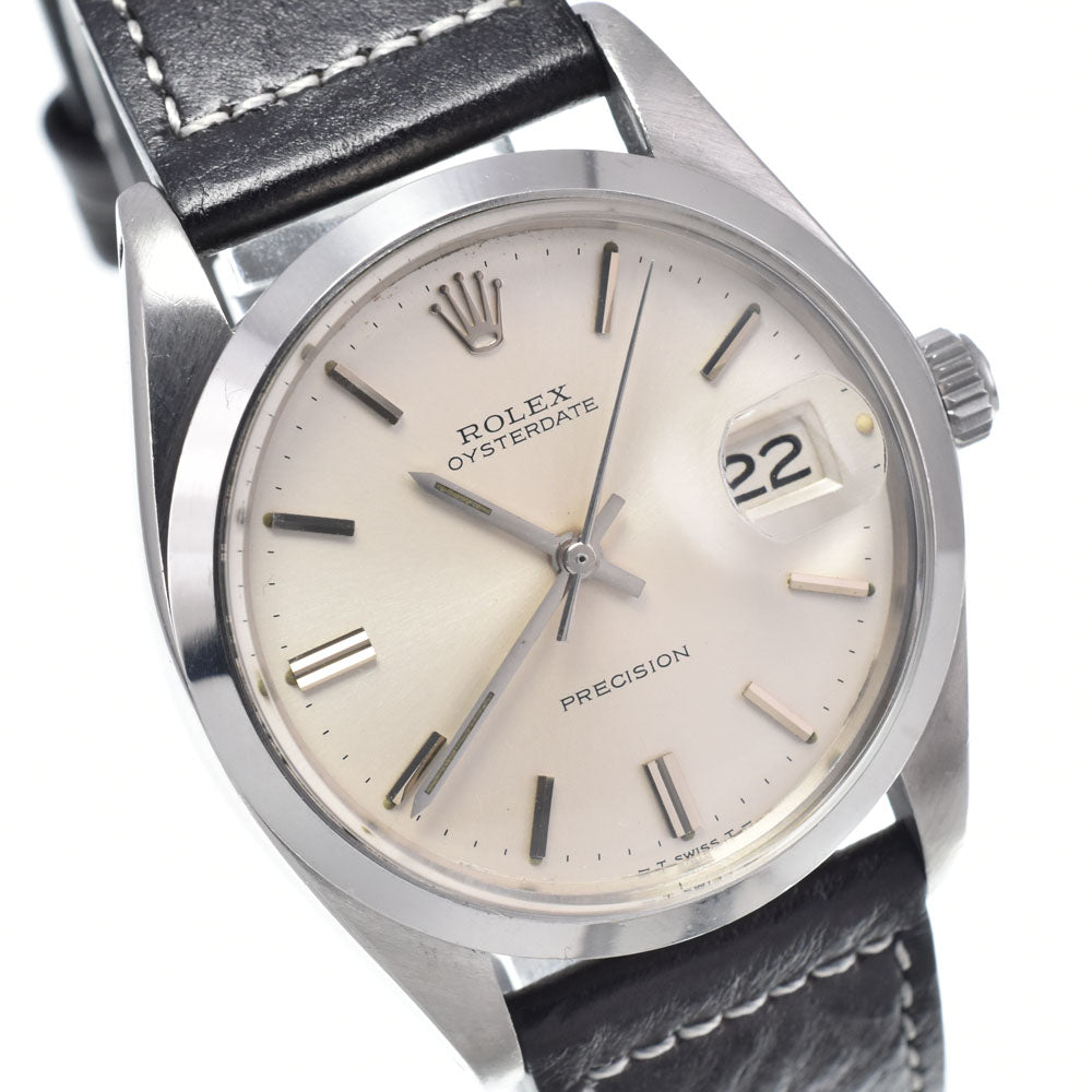 ROLEX Oyster Date Precision 6694 vintage Cal.1225 Silver Dial Hand Winding Men's
 Watch K#147671