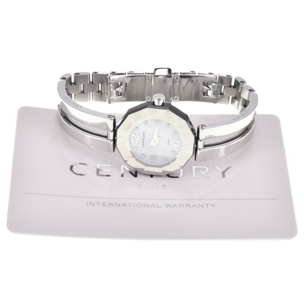 with paper CENTURY Time gem 606.7.Ｓ.AB1.11 8P diamond White shell Dial Quartz Ladies
 Watch ▢#147673