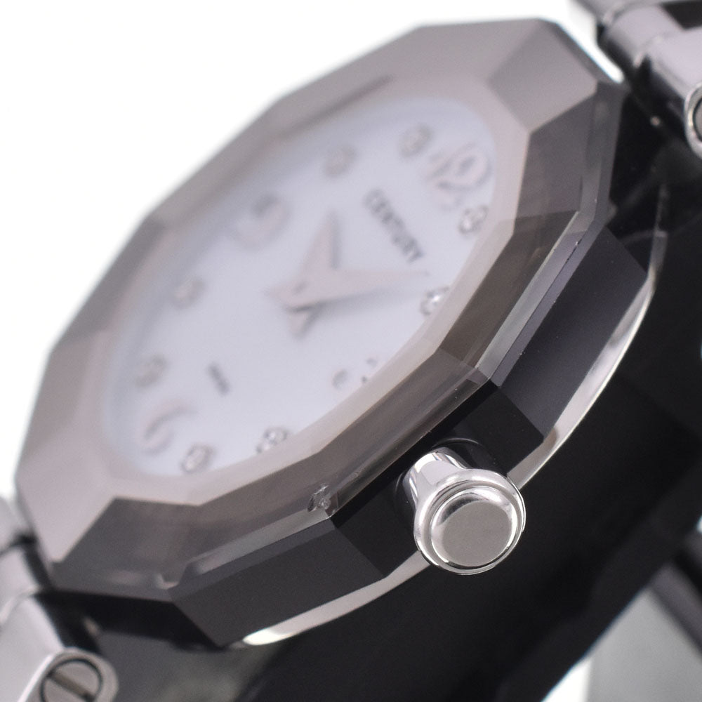 with paper CENTURY Time gem 606.7.Ｓ.AB1.11 8P diamond White shell Dial Quartz Ladies
 Watch H#147673