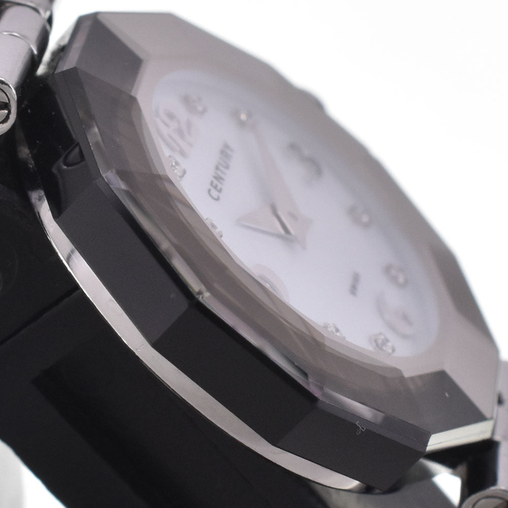 with paper CENTURY Time gem 606.7.Ｓ.AB1.11 8P diamond White shell Dial Quartz Ladies
 Watch H#147673