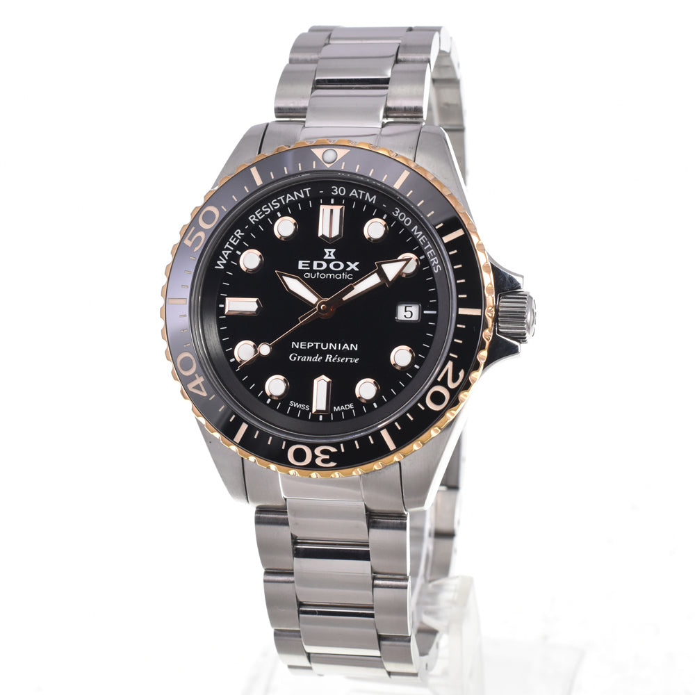 with paper EDOX Neptunian Grande Reserve Date Automatic 80801-3NRM