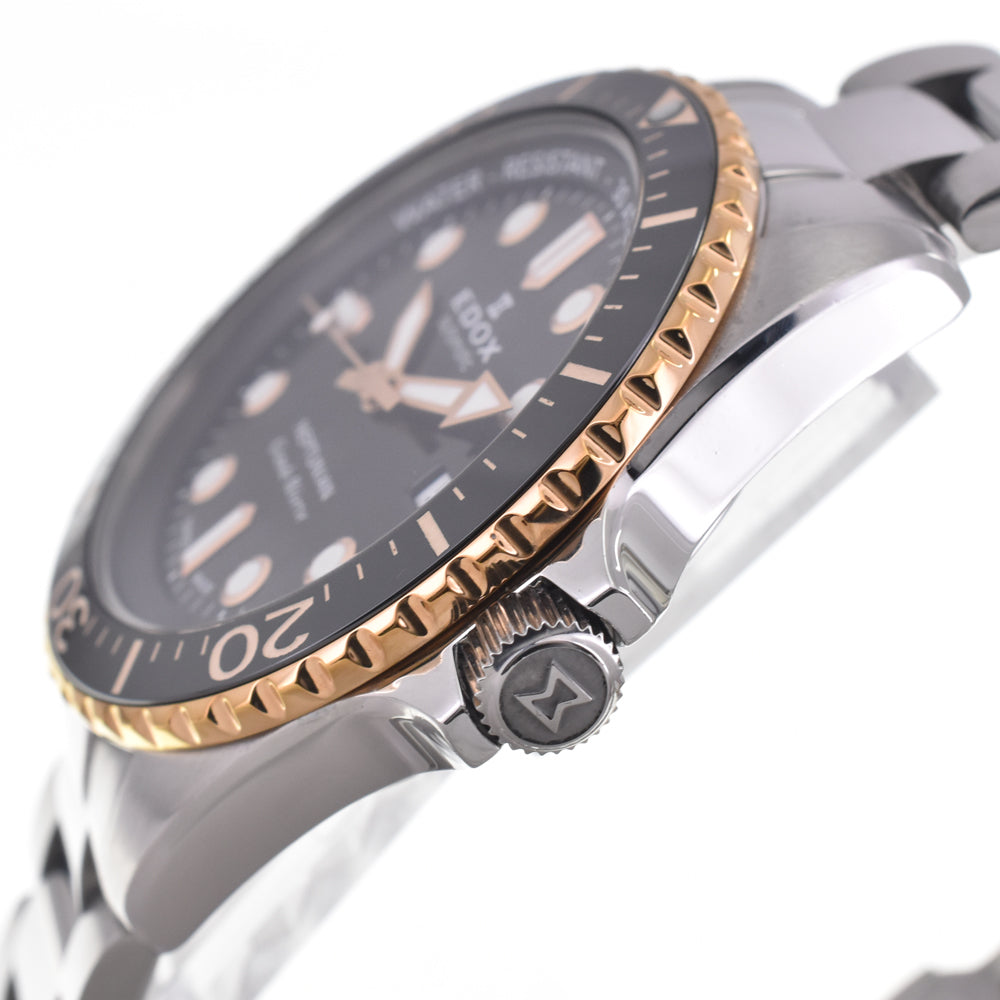 with paper EDOX Neptunian Grande Reserve Date Automatic 80801-3NRM-NIR black Dial Automatic Men's
 Watch I#147674
