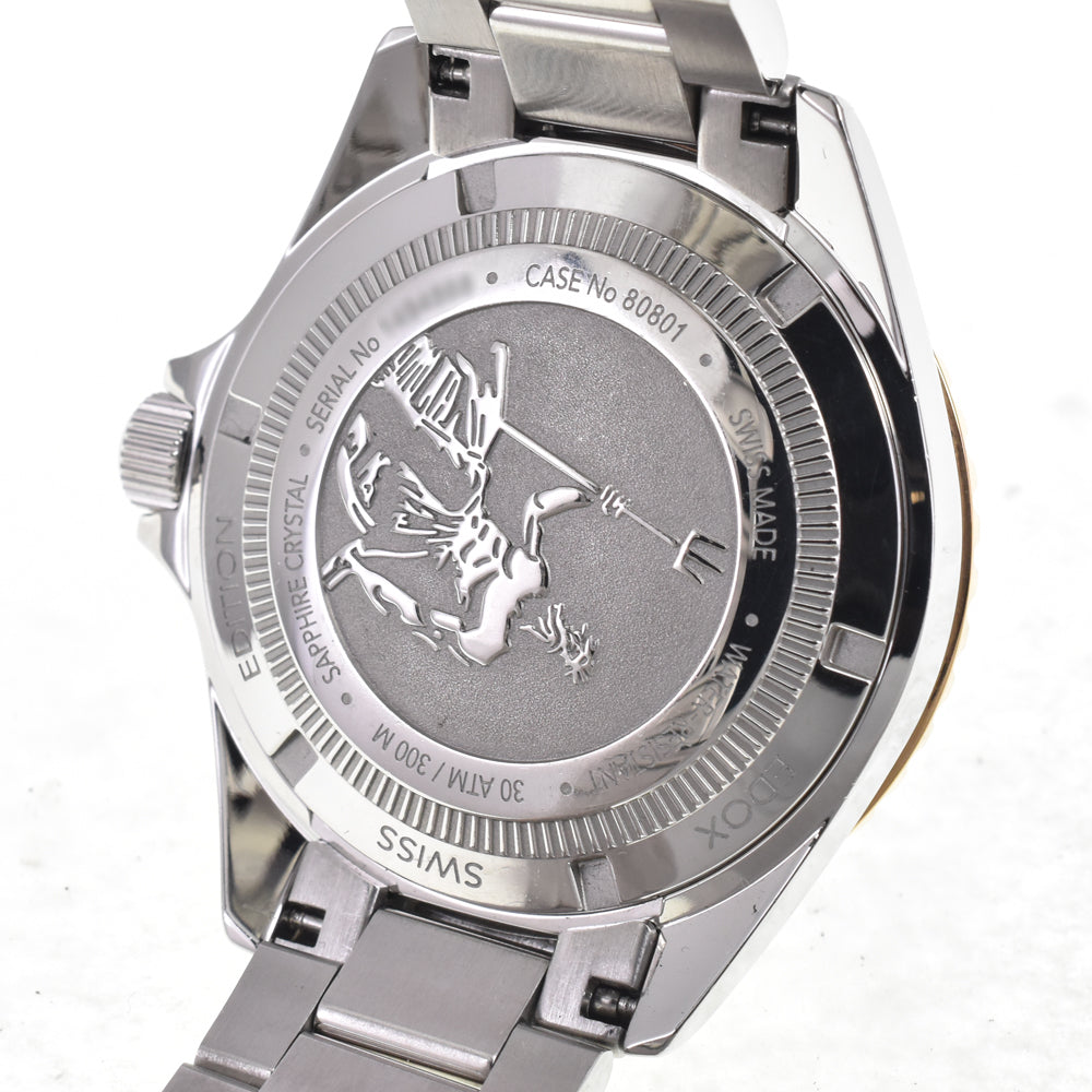 with paper EDOX Neptunian Grande Reserve Date Automatic 80801-3NRM-NIR black Dial Automatic Men's
 Watch I#147674