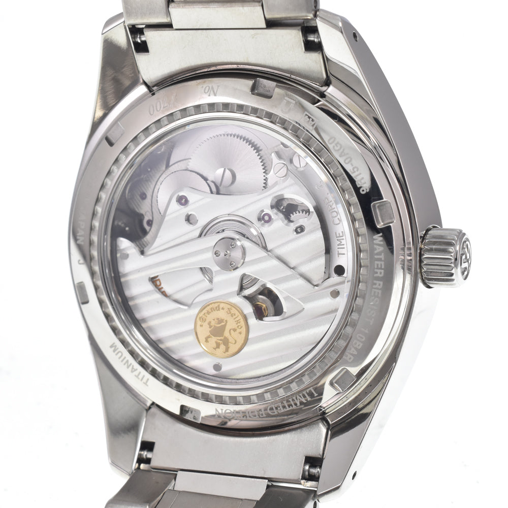 SEIKO Grand Seiko SBGA109/9R15-0AG0 10th Anniversary Limited Edition of 700 Pieces Power Reserve Silver Dial Spring drive Men's
 Watch N#147676