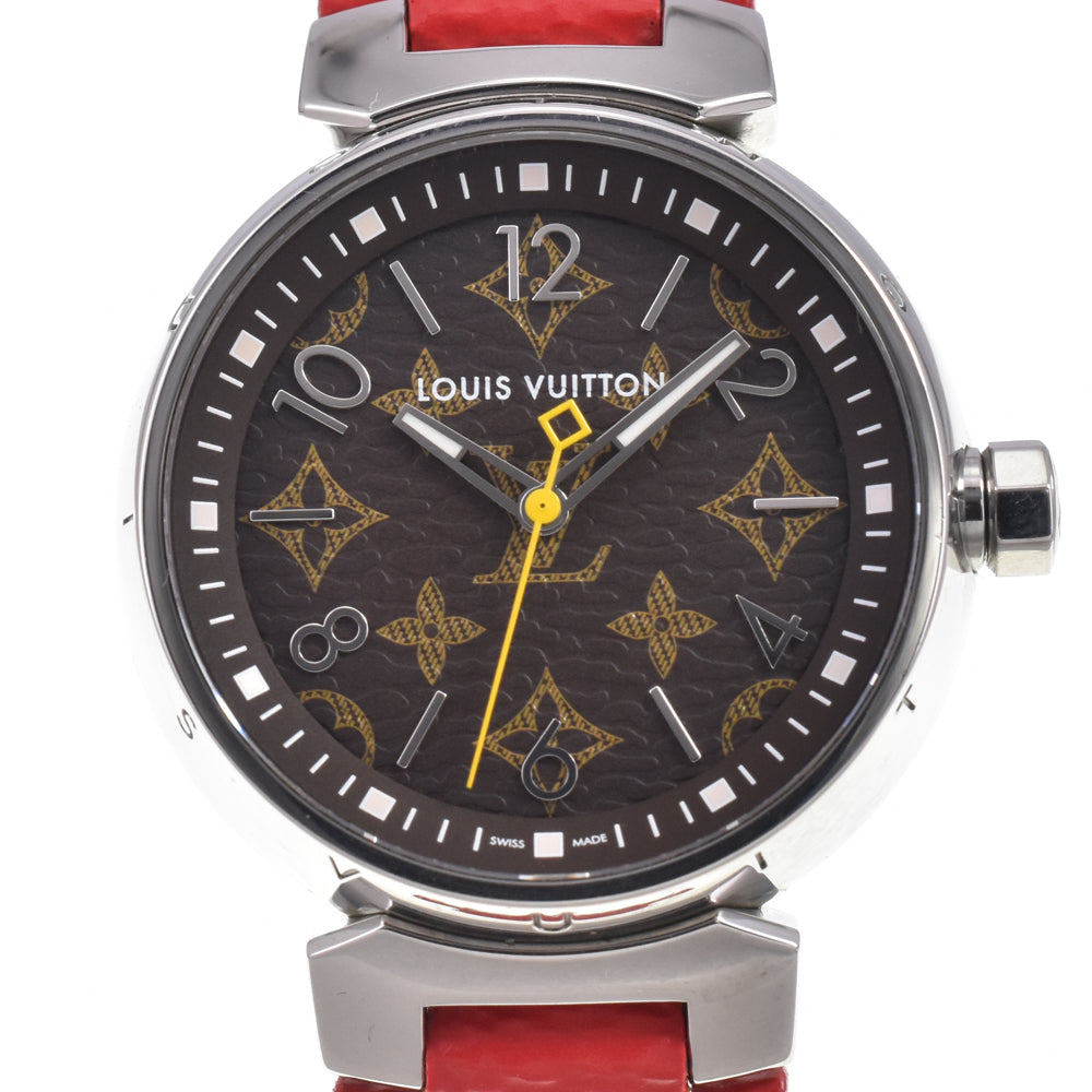 LOUIS VUITTON Tambour monogram QA071 Brown Dial Quartz Ladies
 Watch I#147677