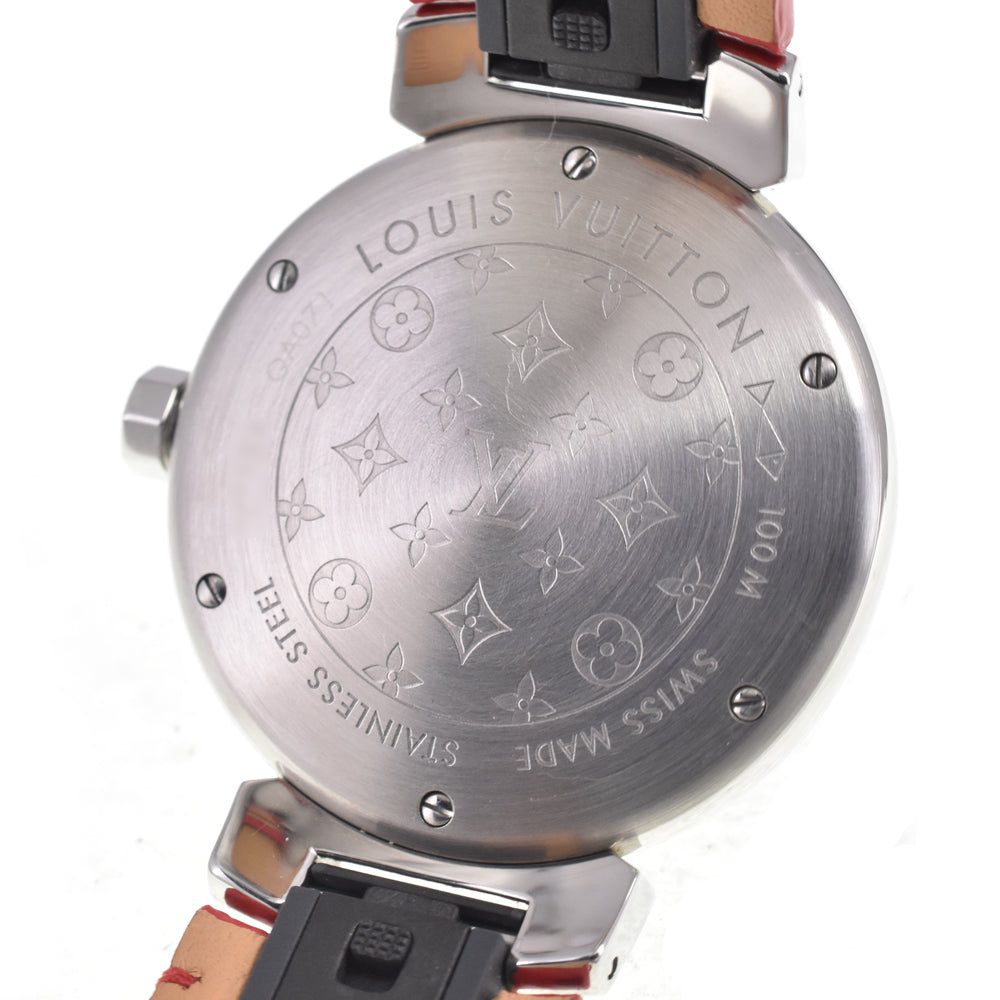 LOUIS VUITTON Tambour monogram QA071 Brown Dial Quartz Ladies
 Watch I#147677