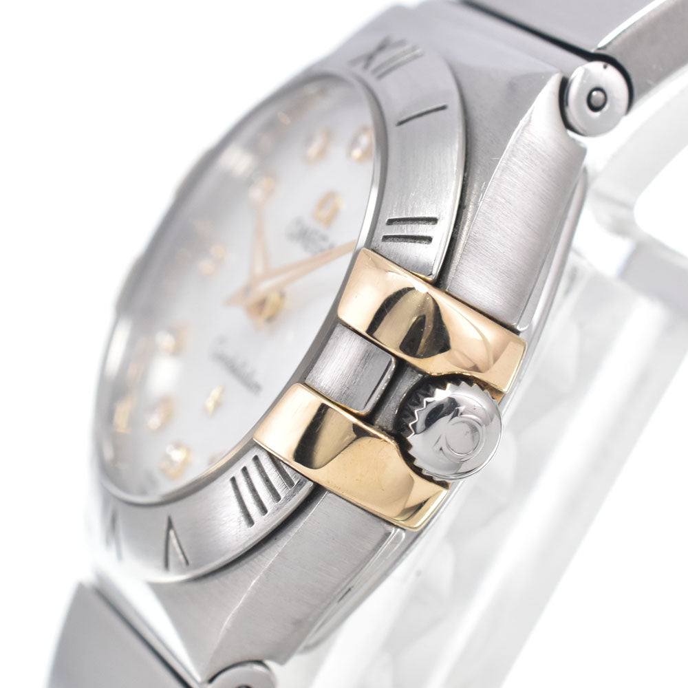 OMEGA Constellation Blush 123.20.24.60.55.006 12P diamond White shell Dial Quartz Ladies
 Watch ▢#147679