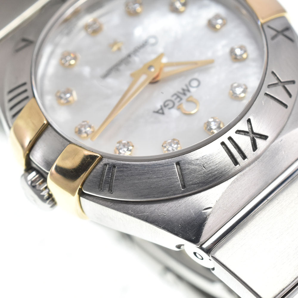 OMEGA Constellation Blush 123.20.24.60.55.006 12P diamond White shell Dial Quartz Ladies
 Watch ▢#147679