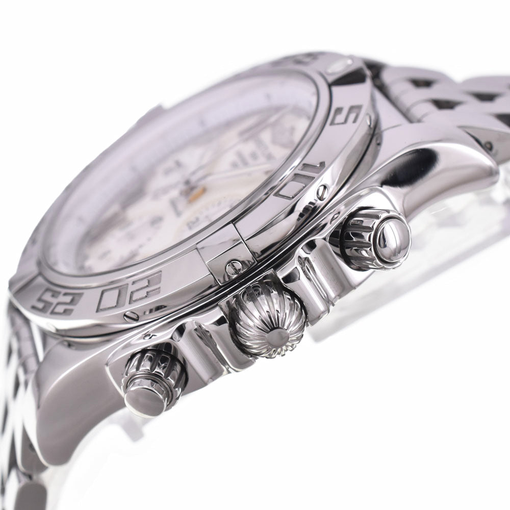 BREITLING Chrono mat 44 AB0110 Chronograph White shell Dial Automatic Men's
 Watch I#147680