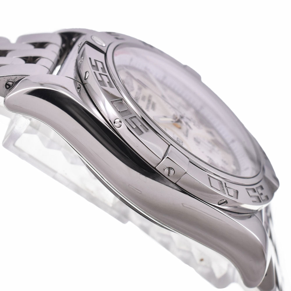 BREITLING Chrono mat 44 AB0110 Chronograph White shell Dial Automatic Men's
 Watch I#147680