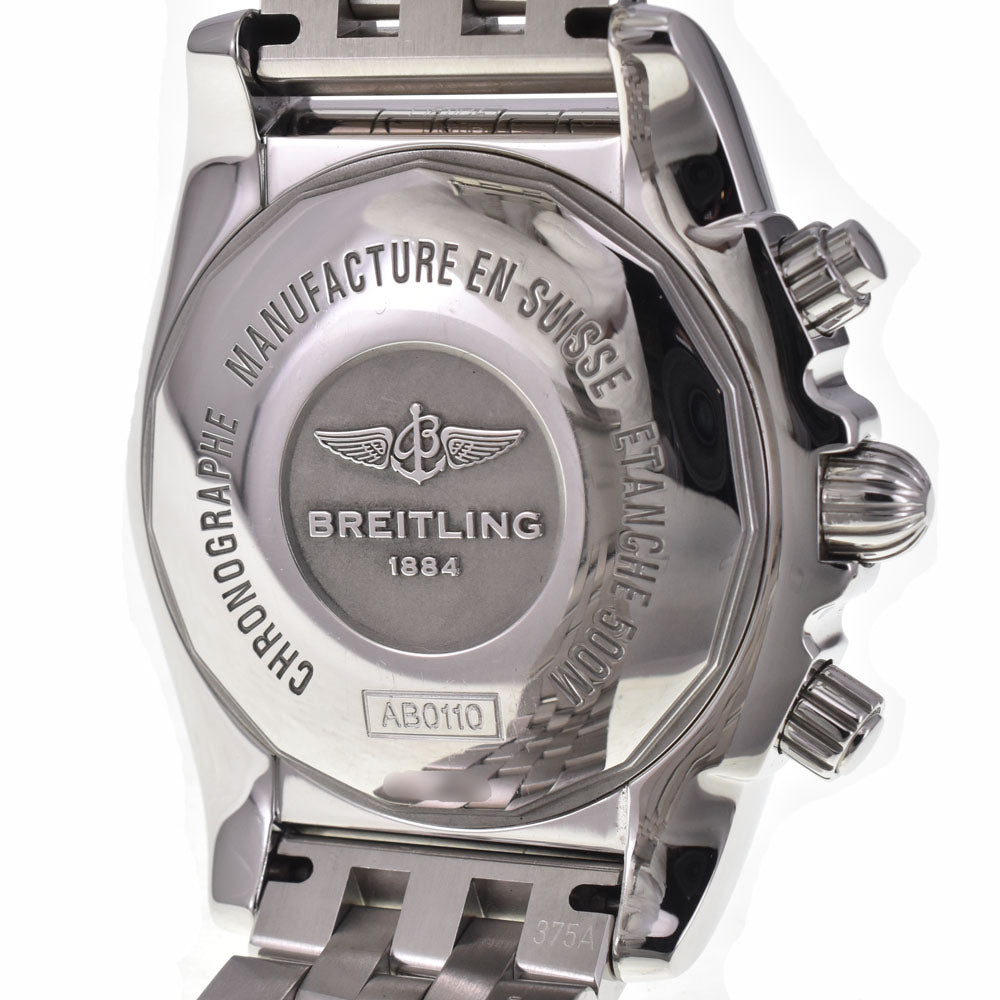 BREITLING Chrono mat 44 AB0110 Chronograph White shell Dial Automatic Men's
 Watch I#147680