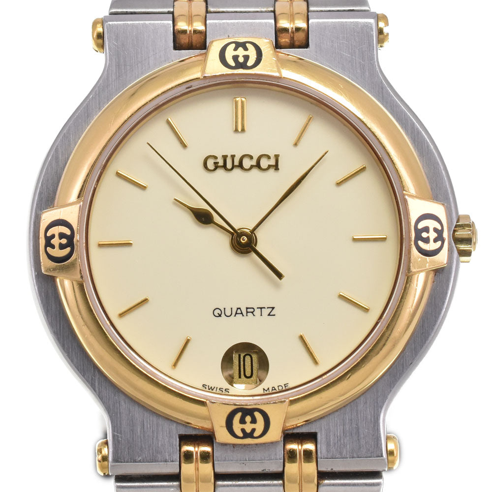 GUCCI 9000M Ivory Dial Quartz Men's
 Watch H#147682