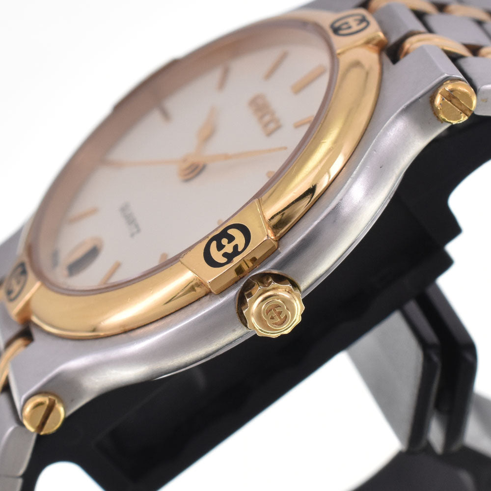 GUCCI 9000M Ivory Dial Quartz Men's
 Watch H#147682