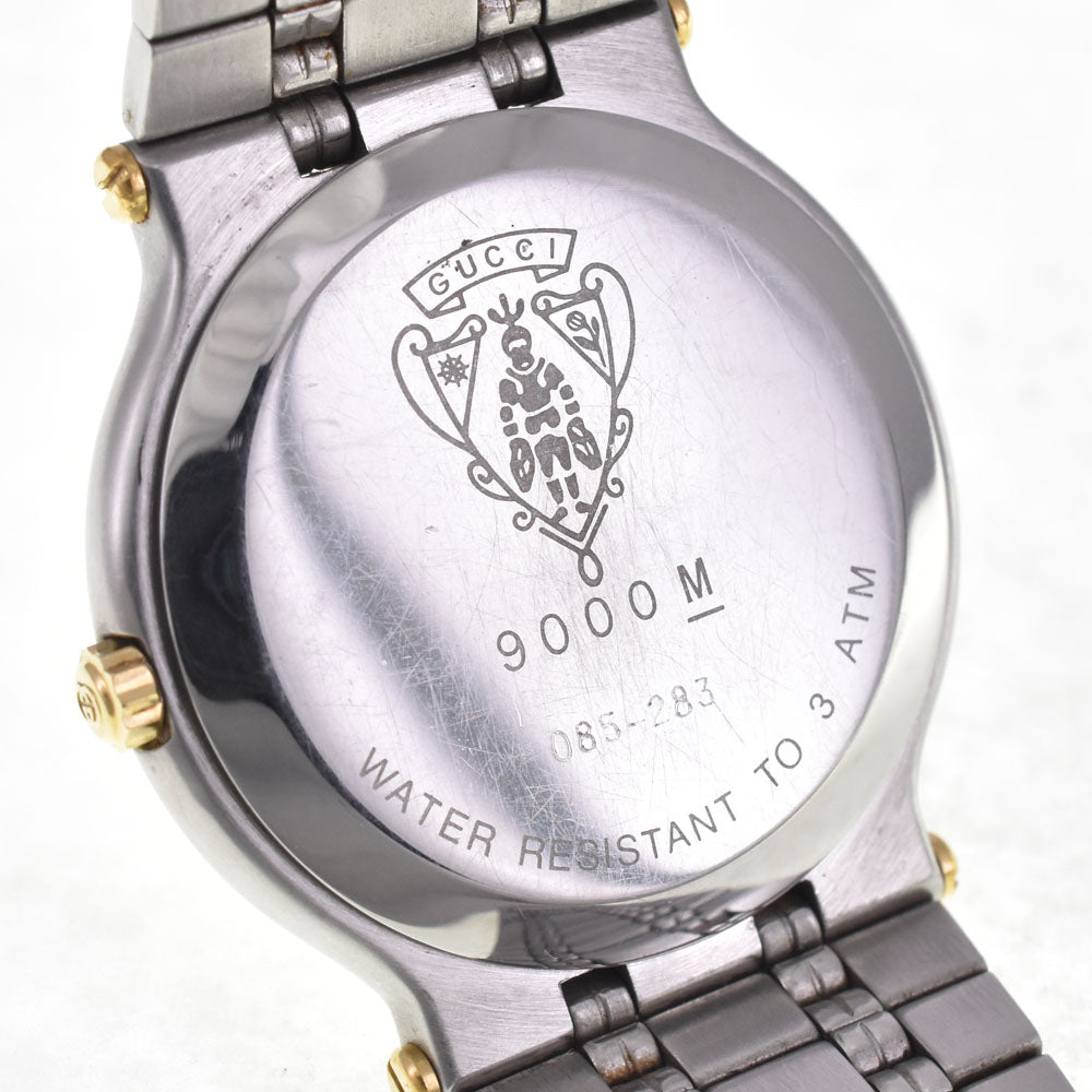 GUCCI 9000M Ivory Dial Quartz Men's
 Watch H#147682