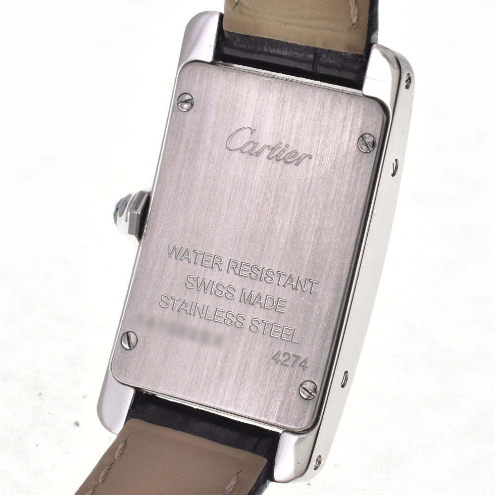 with paper CARTIER Tank American SM WSTA0043 Silver Dial Quartz Ladies
 Watch H#147686