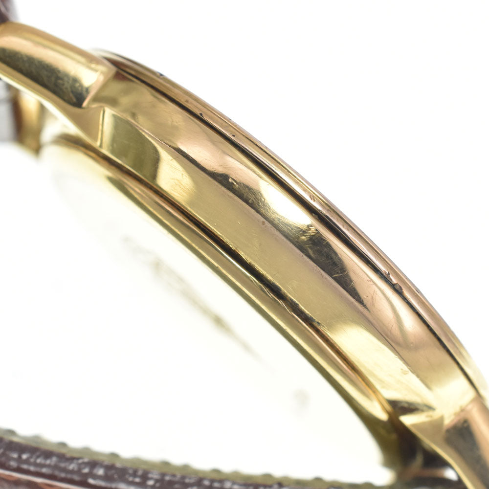 GUCCI 3800M Gold Plated / Leather Ivory Dial Quartz Ladies
 Watch I#147696