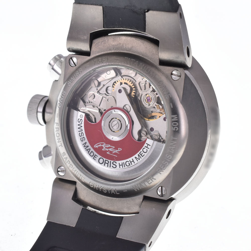 ORIS BMW Williams Chronograph Ralf Schumacher 7561 see-through back black Dial Automatic Men's
 Watch L#147703