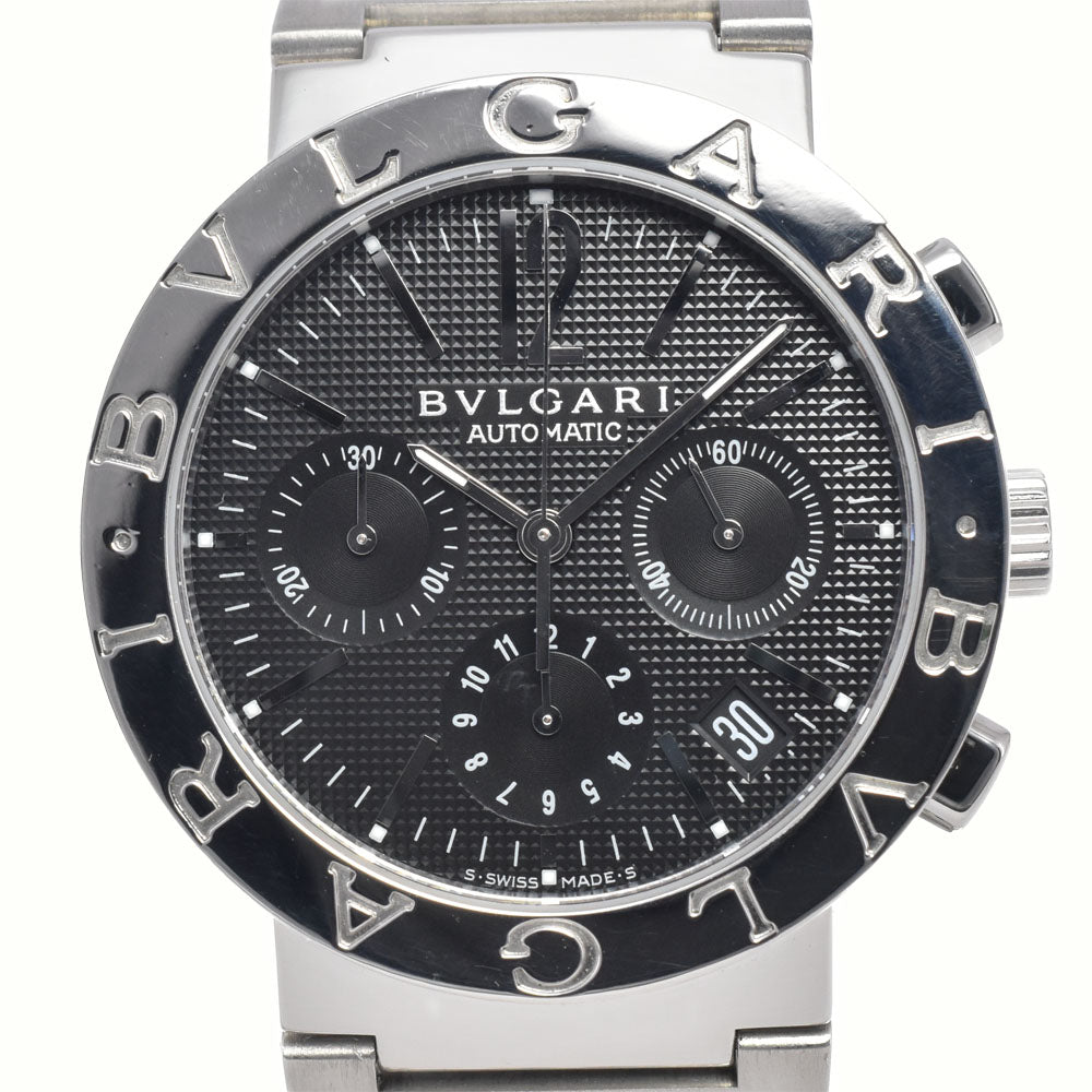 BVLGARI Bvlgari Bvlgari BB38SSCH Chronograph Date black Dial Automatic Men's
 Watch H#147706