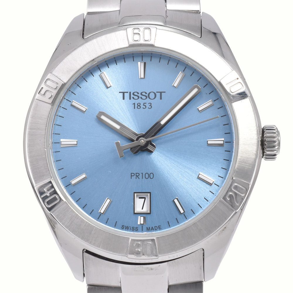 TISSOT PR100 T-Classic T101.910.11.351.00 Date blue Dial Quartz Ladies
 Watch G#147709