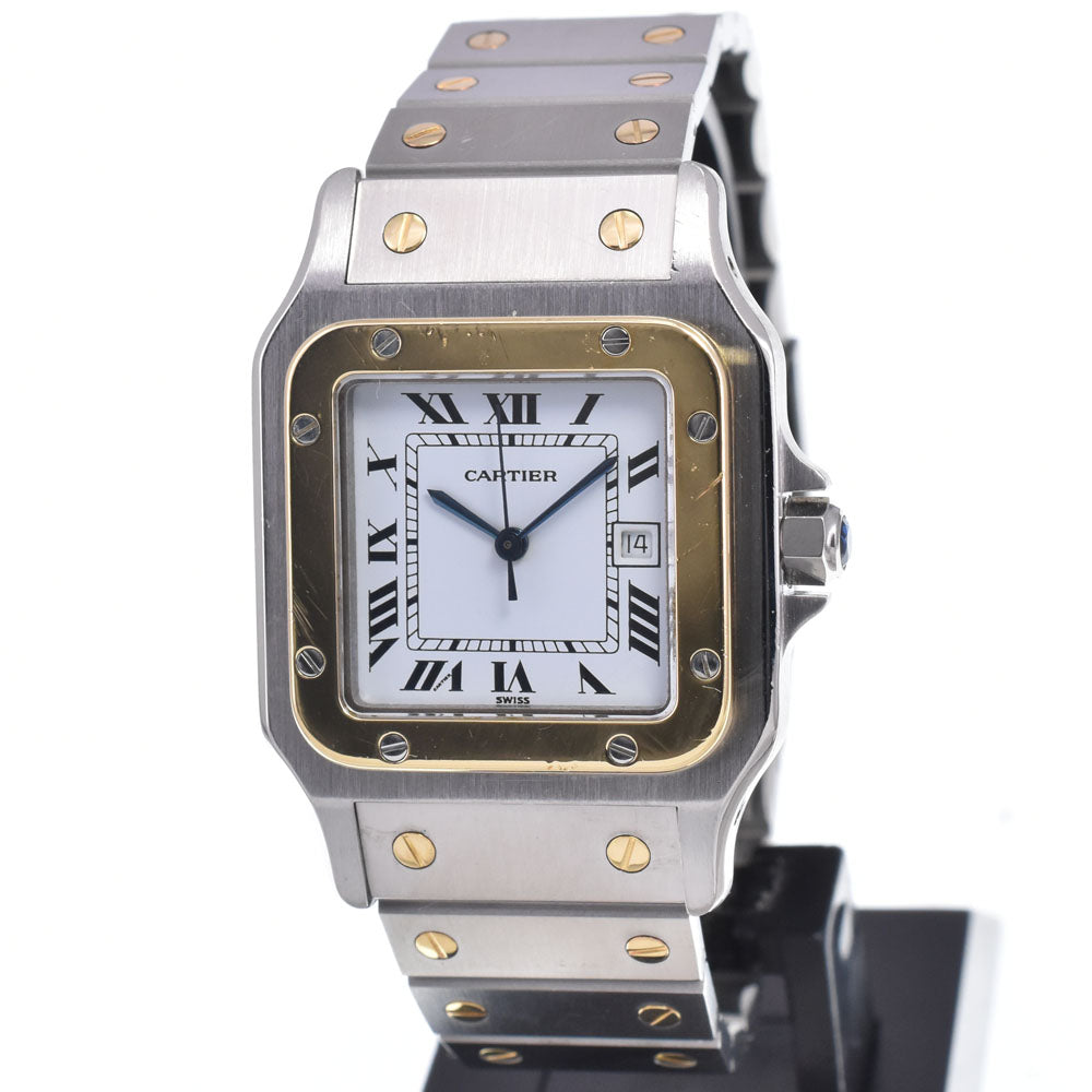 CARTIER Santos LM 81036288 Stainless Steel/YG white Dial Automatic Men's
 Watch M#147711